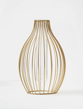Jarrón de diseño lineal – Dorado