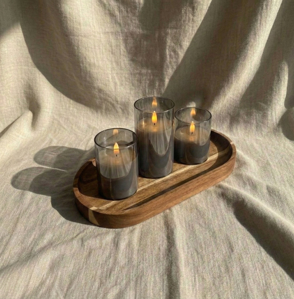 Velas LED Acrílico Ahumada