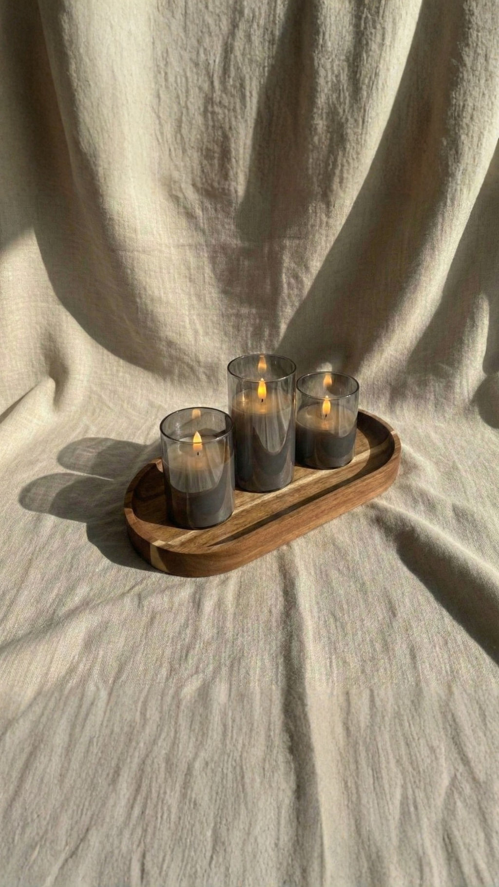 Velas LED Acrílico Ahumada