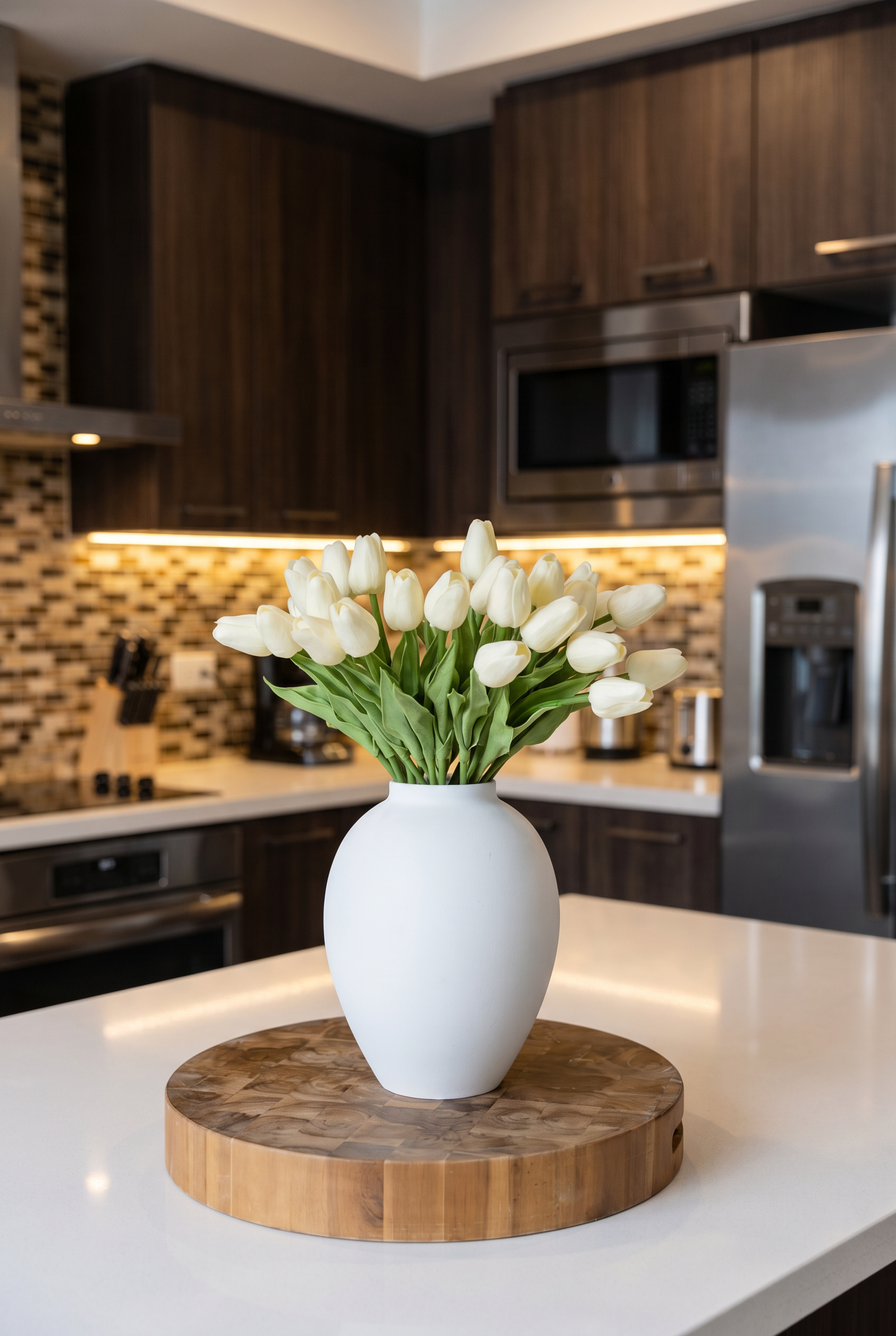 Tulipanes Blanco Crema